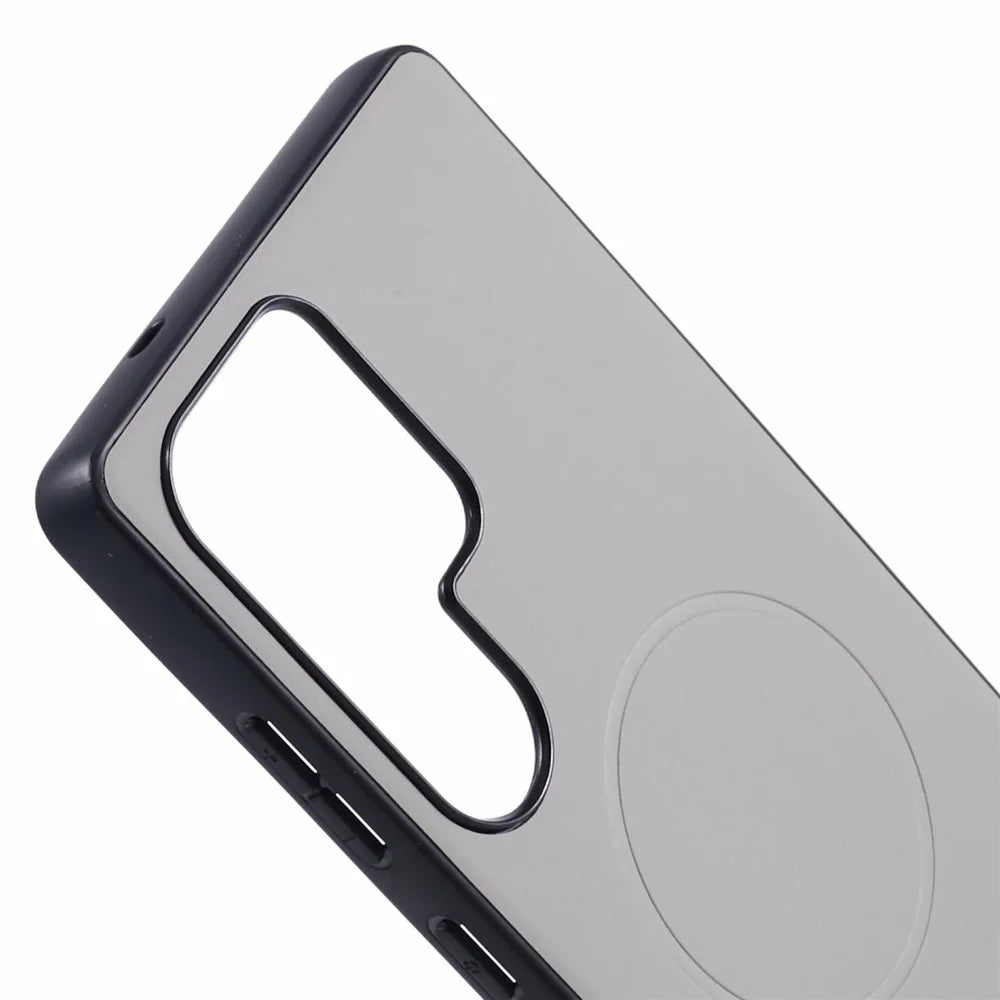 X-LEVEL For Samsung Galaxy S25 Ultra Magnetic Case PC+TPU+PU Phone Back Cover - Grey - 7