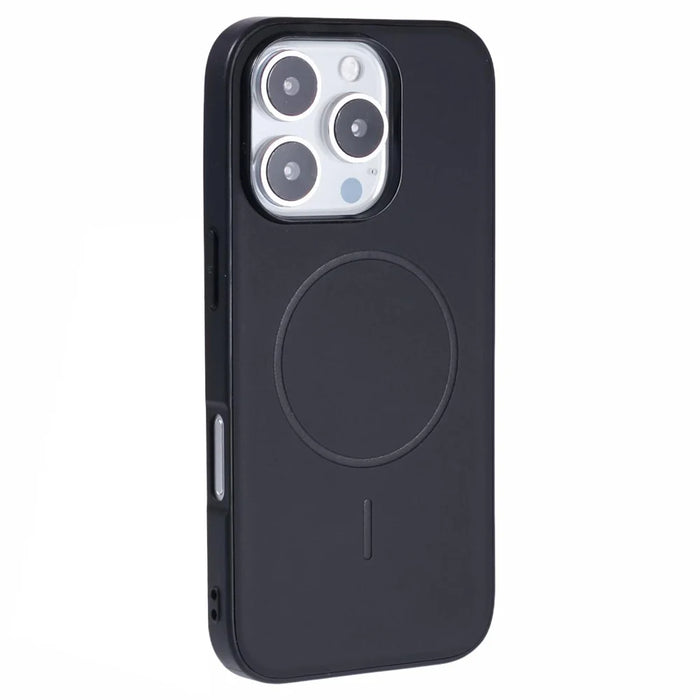 X-LEVEL For iPhone 16 Pro Case Compatible with MagSafe PC+TPU+PU Phone Back Cover - Black - 1