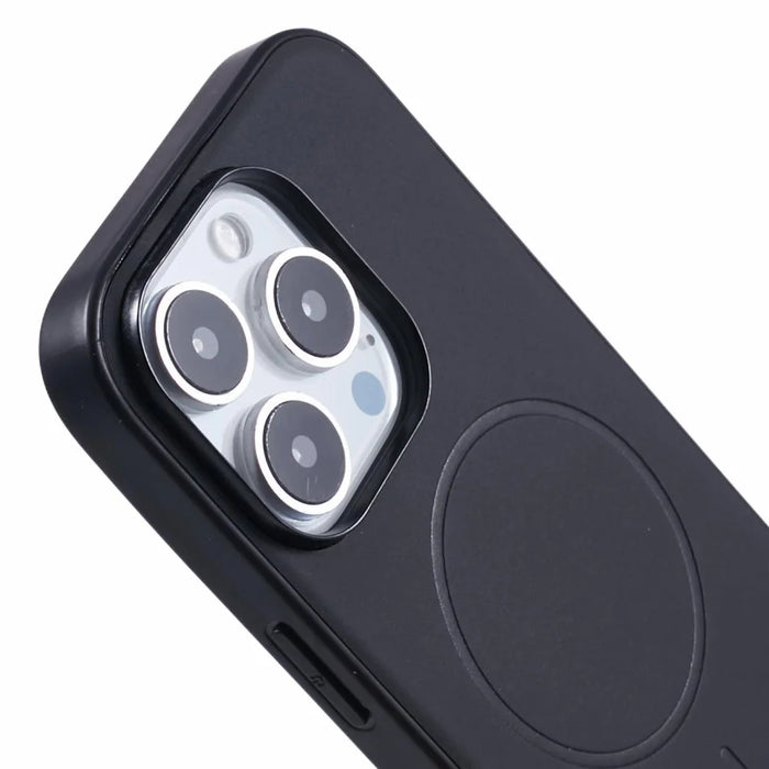 X-LEVEL For iPhone 16 Pro Case Compatible with MagSafe PC+TPU+PU Phone Back Cover - Black - 7