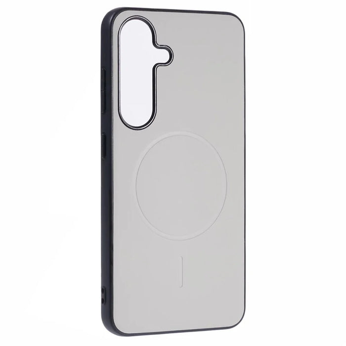X-LEVEL For Samsung Galaxy S25 Magnetic Case PC+TPU+PU Phone Back Cover - Grey - 3