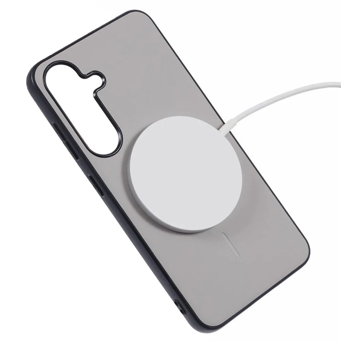 X-LEVEL For Samsung Galaxy S25 Magnetic Case PC+TPU+PU Phone Back Cover - Grey - 4