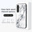 For Samsung Galaxy S25 Case Marble Pattern Tempered Glass + PC + TPU Protective Phone Cover - White Marble - 6