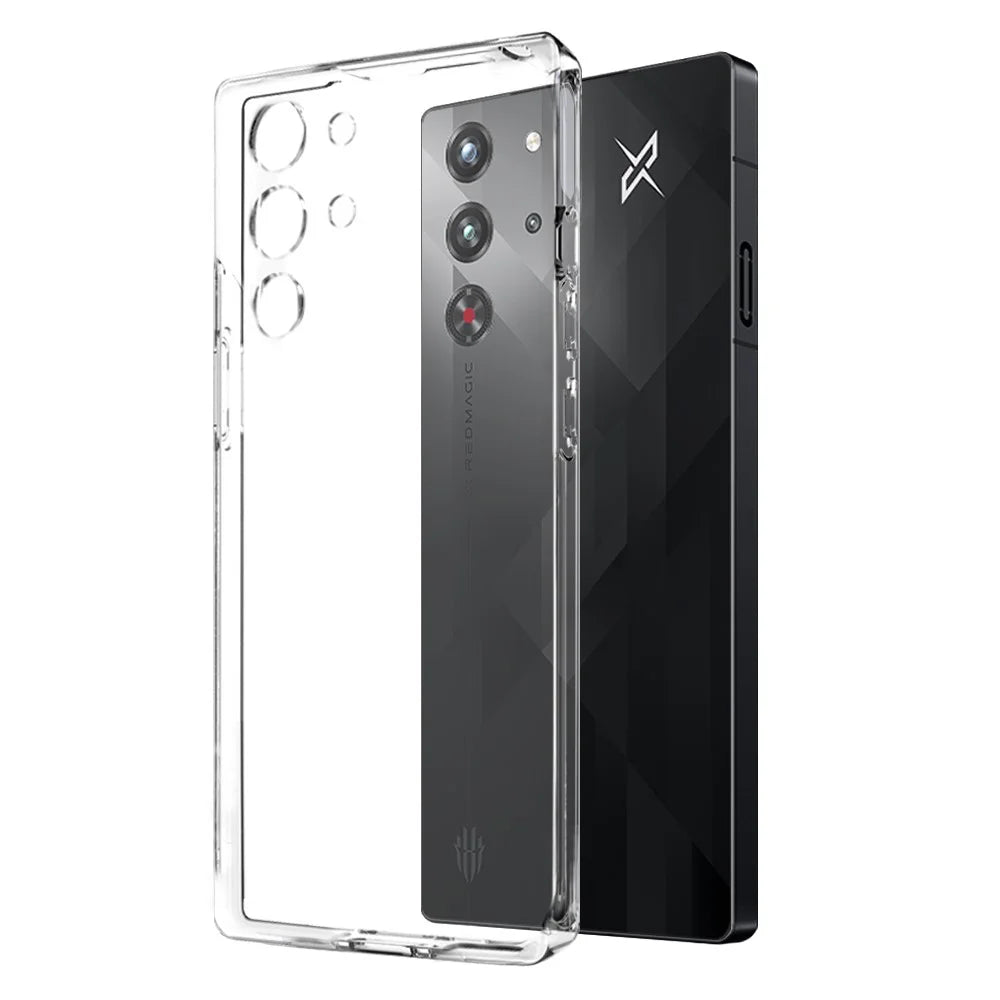 NORTHJO For ZTE nubia Red Magic 10 Pro 5G  /  10 Pro+ 5G Clear Case Soft TPU Phone Cover with Tempered Glass Screen Protector - 3