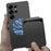 GKK For Samsung Galaxy S25 Ultra Magnetic Case Hybrid Phone Back Cover with Card Holder - Carbon Fiber Texture - 2