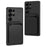 GKK For Samsung Galaxy S25 Ultra Magnetic Case Hybrid Phone Back Cover with Card Holder - Carbon Fiber Texture - 7
