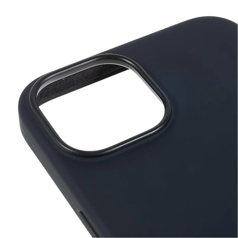 Anti-Fall Phone Case for iPhone 14 Pro Max Magnetic Silicone Case Anti-Scratch Protective Phone Cover - Black - 6