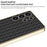 GKK For Samsung Galaxy S25 Ultra Cases Electroplating PU+TPU+PC Cell Phone Cover Woven Texture - Black - 2