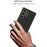 GKK For Samsung Galaxy S25 Ultra Cases Electroplating PU+TPU+PC Cell Phone Cover Woven Texture - Black - 6