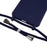 For Samsung Galaxy A36 5G Case TPU Soft Shockproof Phone Cover with Adjustable Lanyard - Dark Blue - 4