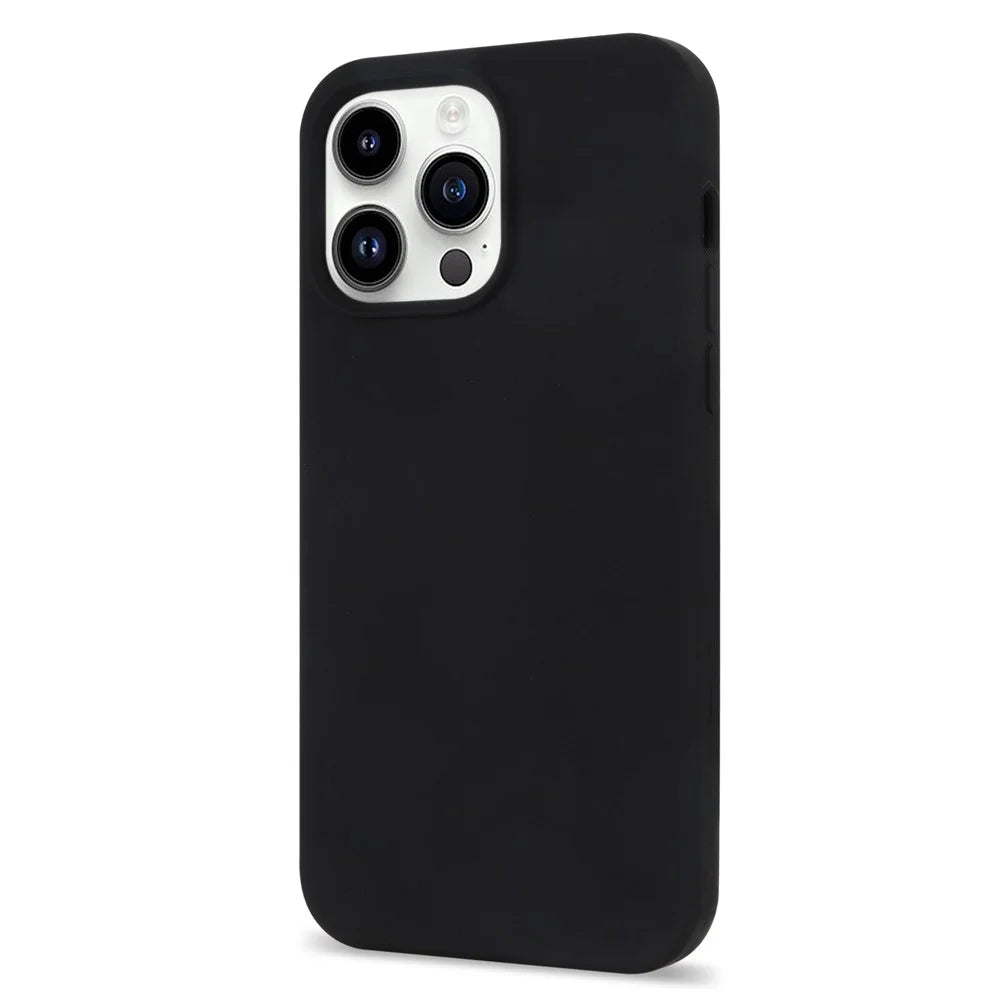 For iPhone 14 Pro Case Shockproof Soft Silicone Phone Cover - Black - 2
