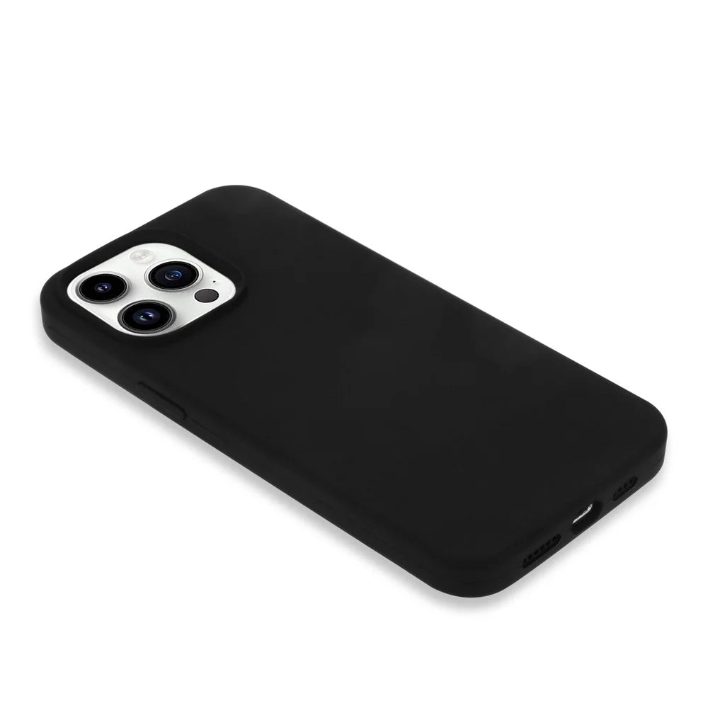 For iPhone 13 Pro Case Shockproof Soft Silicone Phone Cover - Black - 4