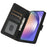 For Samsung Galaxy A26 5G Case PU Leather Phone Cover with Wallet Stand View - Black - 2