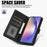 For Samsung Galaxy A56 5G Case PU Leather Phone Cover with Wallet Stand View - Black - 7