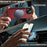 LC.IMEEKE L5 For iPhone 15 Plus Magnetic Phone Case Leather Back Cover with Detachable Card Holder - Red - 4
