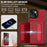 LC.IMEEKE L5 For iPhone 15 Plus Magnetic Phone Case Leather Back Cover with Detachable Card Holder - Red - 7