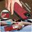 LC.IMEEKE L3 For iPhone 15 Plus Magnetic Case Detachable Card Holder Leather+TPU Mobile Cover - Red - 5