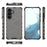 For Samsung Galaxy A56 5G Case PC+TPU Phone Cover Honeycomb Shape - Black - 2