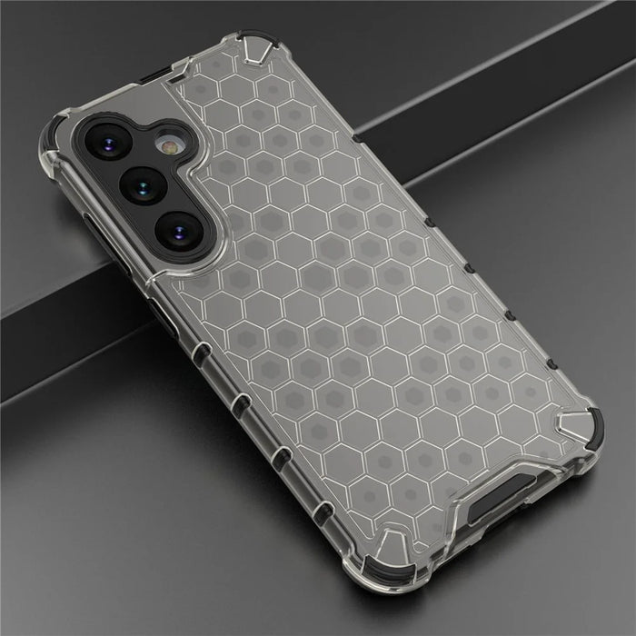 For Samsung Galaxy A56 5G Case PC+TPU Phone Cover Honeycomb Shape - Black - 4