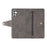 For Samsung Galaxy S25 / S24 Case Zipper Wallet Leather Stand Phone Cover Rivet Decor - Grey - 6