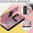 For Samsung Galaxy S25 Case Flower Leather+TPU RFID Blocking Phone Cover Card Slots - Rose - 6