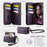 CASEME For Samsung Galaxy A15 5G Case  C39 RFID Blocking Zipper Wallet Stand Leather Cover with Strap - Purple - 3