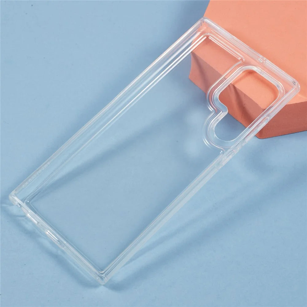 For Samsung Galaxy S22 Ultra 5G Case HD Clear Soft TPU Phone Back Cover Airbag Protection - 3