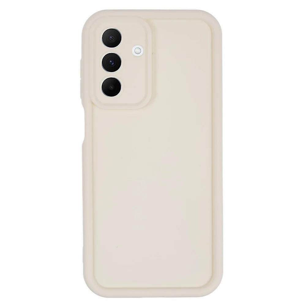 For Samsung Galaxy A26 5G Case Grooved Design TPU Anti-Slip Phone Cover - Beige - 1