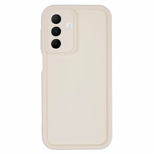For Samsung Galaxy A26 5G Case Grooved Design TPU Anti-Slip Phone Cover - Beige - 1