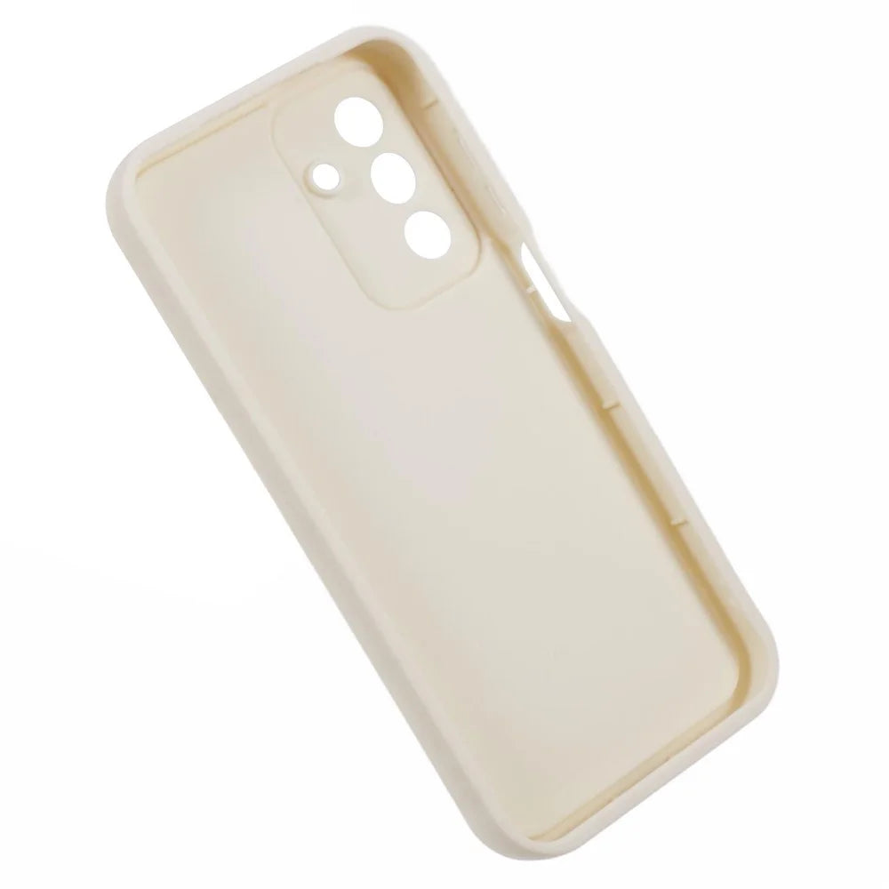 For Samsung Galaxy A26 5G Case Grooved Design TPU Anti-Slip Phone Cover - Beige - 5