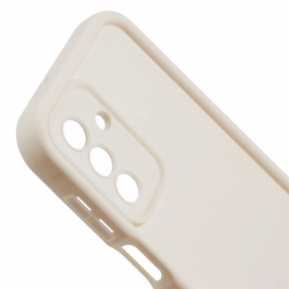 For Samsung Galaxy A26 5G Case Grooved Design TPU Anti-Slip Phone Cover - Beige - 6