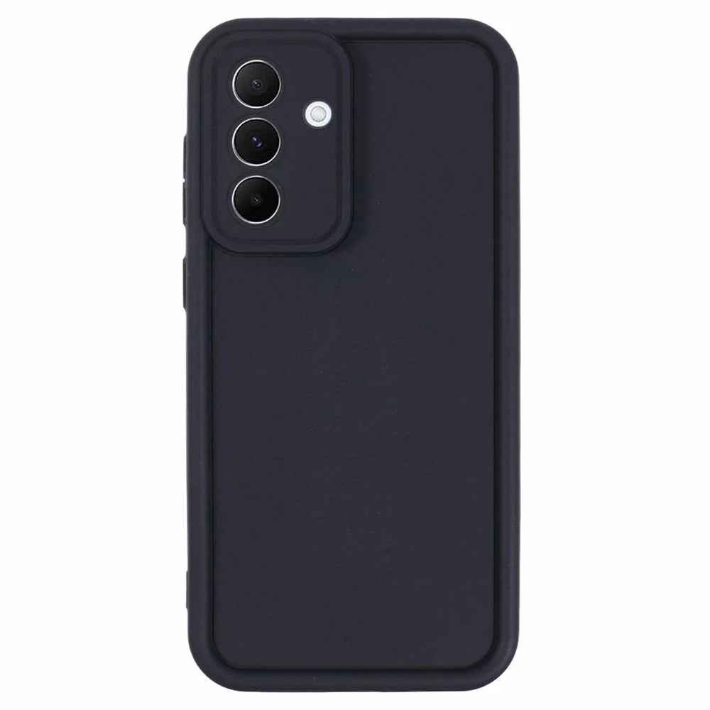 For Samsung Galaxy A56 5G Case Grooved Design TPU Anti-Slip Phone Cover - Black - 1