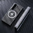 For Samsung Galaxy Z Fold6 5G Magnetic Case Leather+PC+Metal Phone Cover - Black - 4