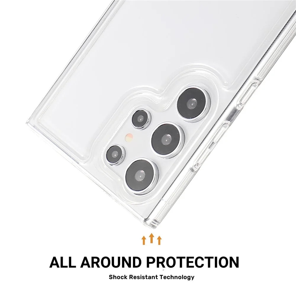 For Samsung Galaxy S25 Ultra Case HD Clear Soft TPU Phone Back Cover Airbag Protection - 4