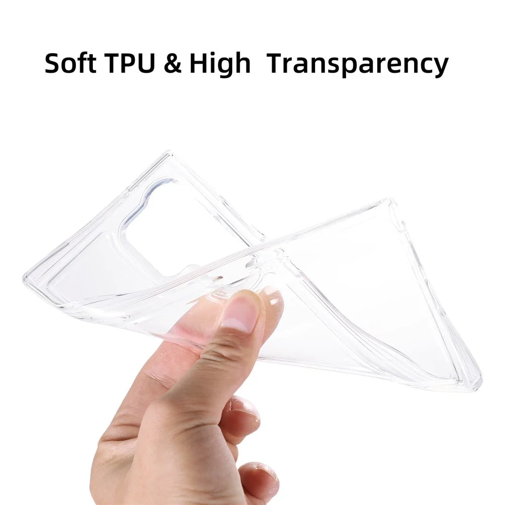 For Samsung Galaxy S25 Ultra Case HD Clear Soft TPU Phone Back Cover Airbag Protection - 5