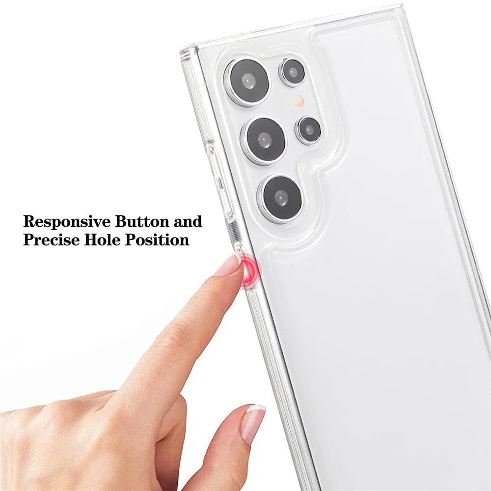 For Samsung Galaxy S25 Ultra Case HD Clear Soft TPU Phone Back Cover Airbag Protection - 7