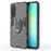 For Samsung Galaxy A26 5G Case PC+TPU Protective Phone Cover with Ring Kickstand - Black - 1