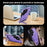 For Samsung Galaxy S25 Ultra Magnetic Case with Folded Kickstand PC Silicone Leather Phone Back Cover  - Light Purple - 6