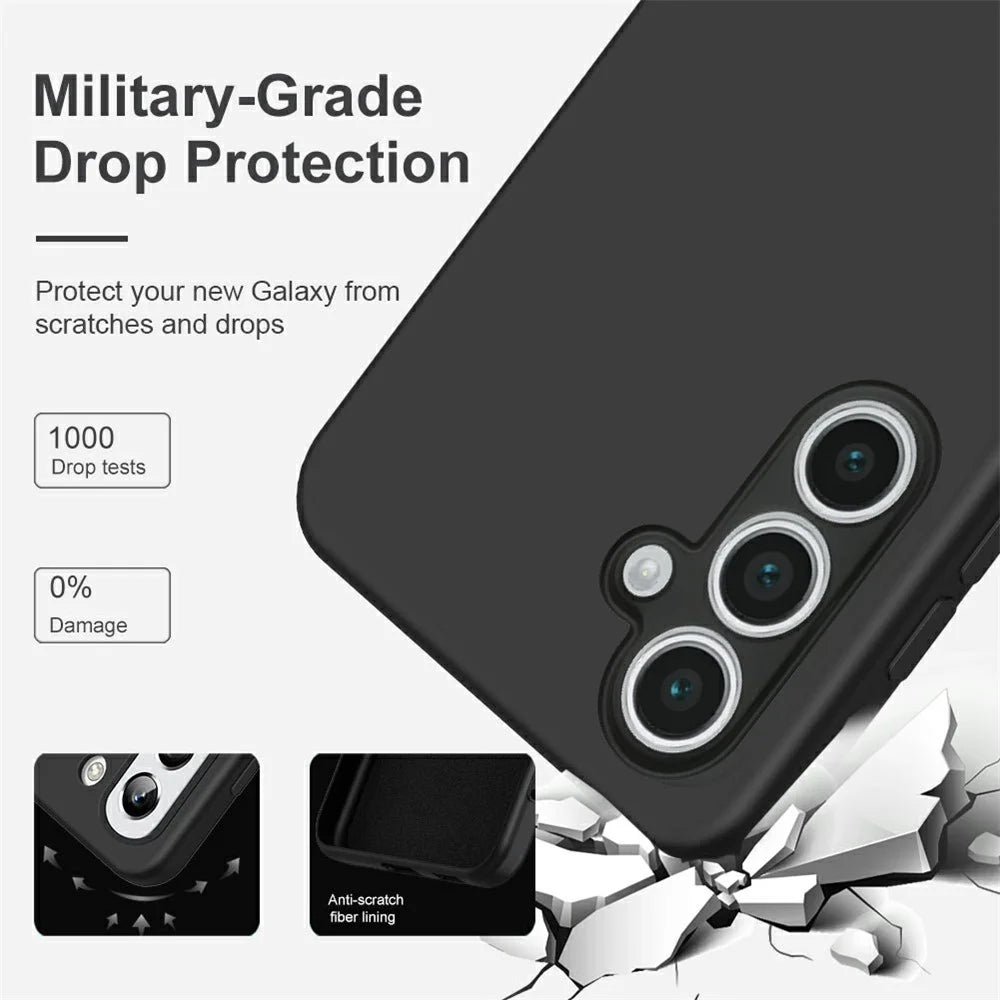 For Samsung Galaxy S24 FE Magnetic Case Rubberized TPU Phone Cover - 4