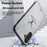 For Samsung Galaxy A26 5G Case Deer Pattern Cloth Texture PU Leather Hybrid Phone Cover - Grey - 3