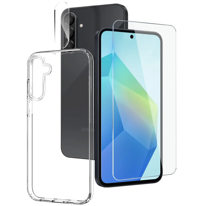 NORTHJO For Samsung Galaxy A56 5G  /  A36 5G TPU Phone Case Set with Front Screen Protector+Lens Film - 1