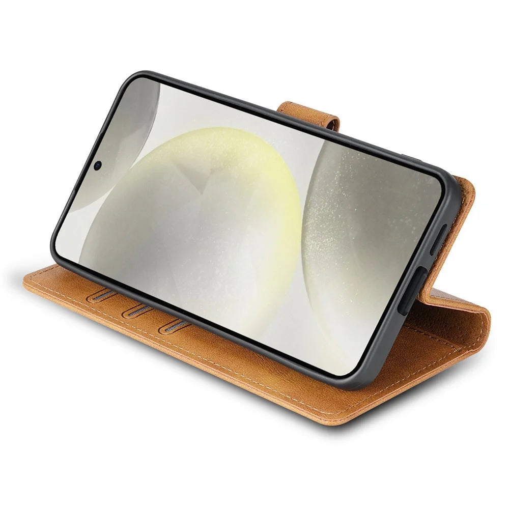 N.BEKUS CSJ-001 For Samsung Galaxy A26 5G Stand Case PU Leather Wallet Phone Cover - Brown - 3