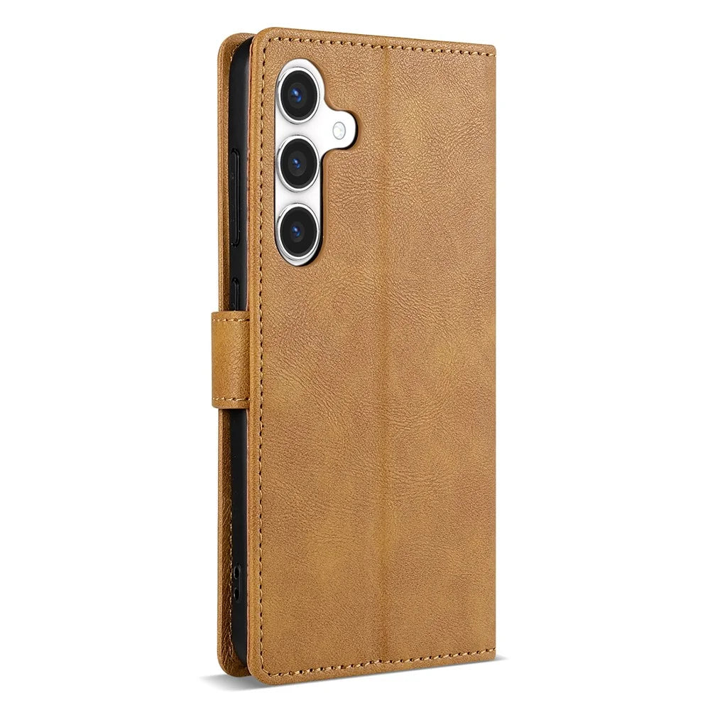 N.BEKUS CSJ-001 For Samsung Galaxy A26 5G Stand Case PU Leather Wallet Phone Cover - Brown - 7