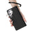 For Samsung Galaxy S25 Ultra Case Rhombus Stitching Leather Wallet Phone Cover with Long  /  Short Strap - Black - 5