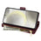 For Samsung Galaxy S25 Case Rhombus Stitching Leather Wallet Phone Cover with Long  /  Short Strap - Wine Red - 2