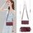 For Samsung Galaxy S25 Case Rhombus Stitching Leather Wallet Phone Cover with Long  /  Short Strap - Wine Red - 6