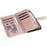 For Samsung Galaxy A36 5G Case Rhombus Stitching Leather Wallet Phone Cover with Long  /  Short Strap - Rose Gold - 3