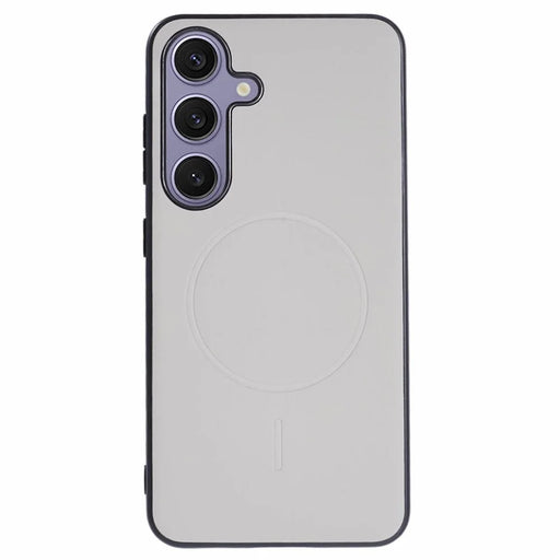 X-LEVEL For Samsung Galaxy S24 Magnetic Case PC+TPU+PU Phone Back Cover - Grey - 1