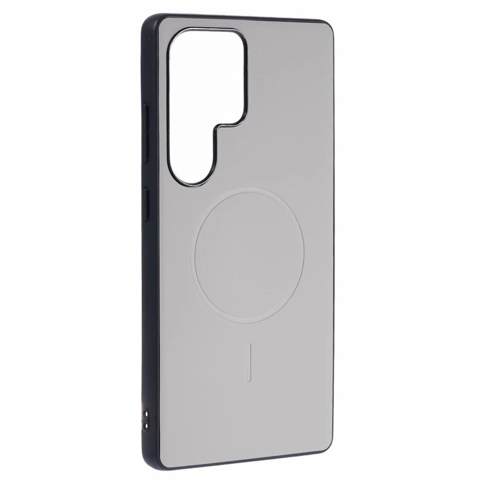 X-LEVEL For Samsung Galaxy S24 Ultra Magnetic Case PC+TPU+PU Phone Back Cover - Grey - 3