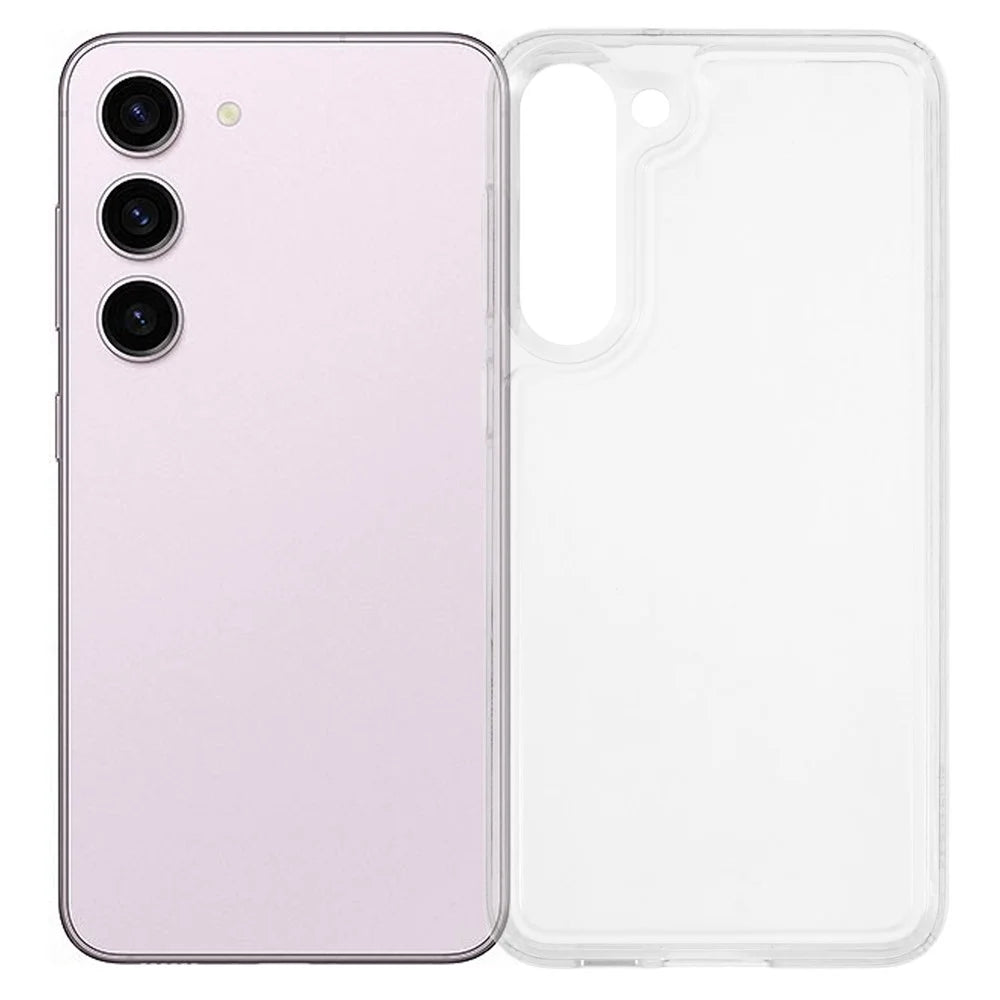 For Samsung Galaxy S23+ Case HD Clear Soft TPU Phone Back Cover Airbag Protection - 1