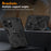 For iPhone 16 Pro Max Case Rotatable Kickstand PC+TPU Drop Protection Phone Cover - Black - 4